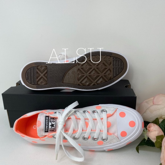 Converse Ctas Liw Top White Crimson W AUTHENTIC - Picture 5 of 8